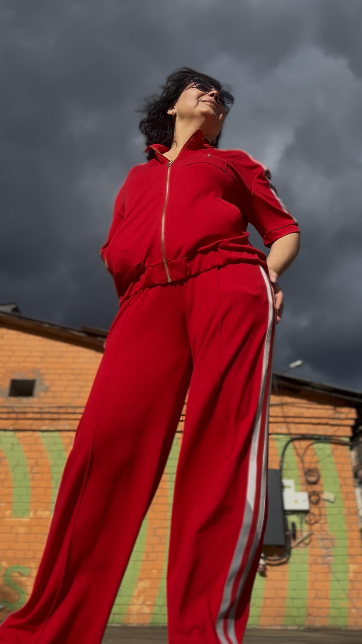 Premium silk knit suit