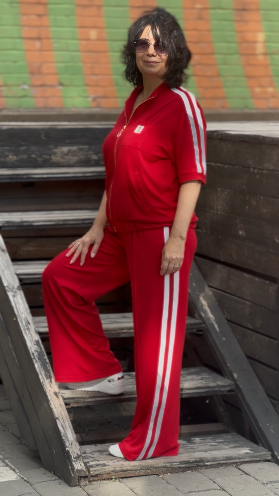 Premium silk knit suit
