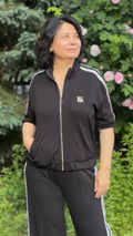 Premium silk knit suit