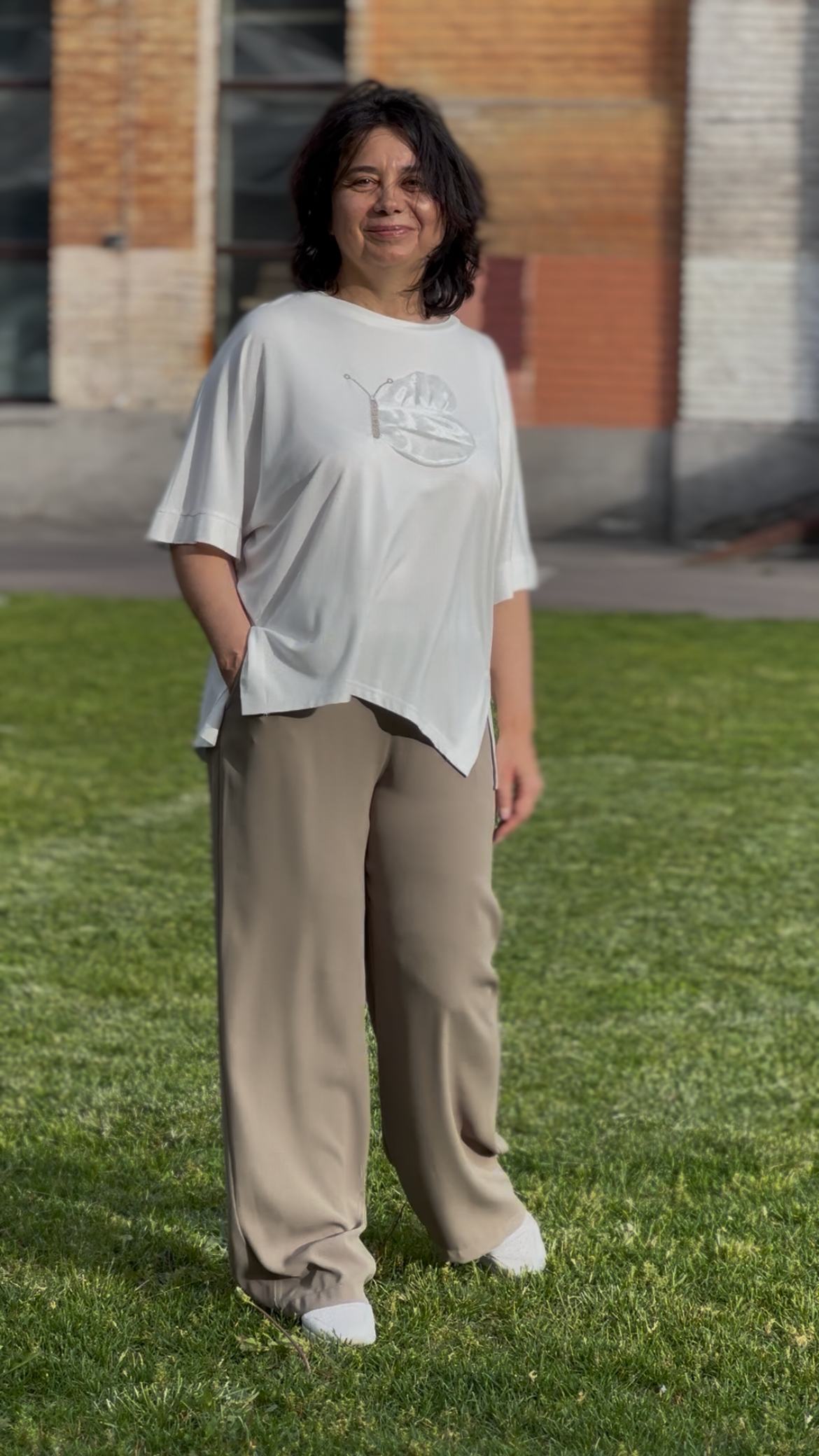 Long T-shirt "Kholodok" | Silky knit