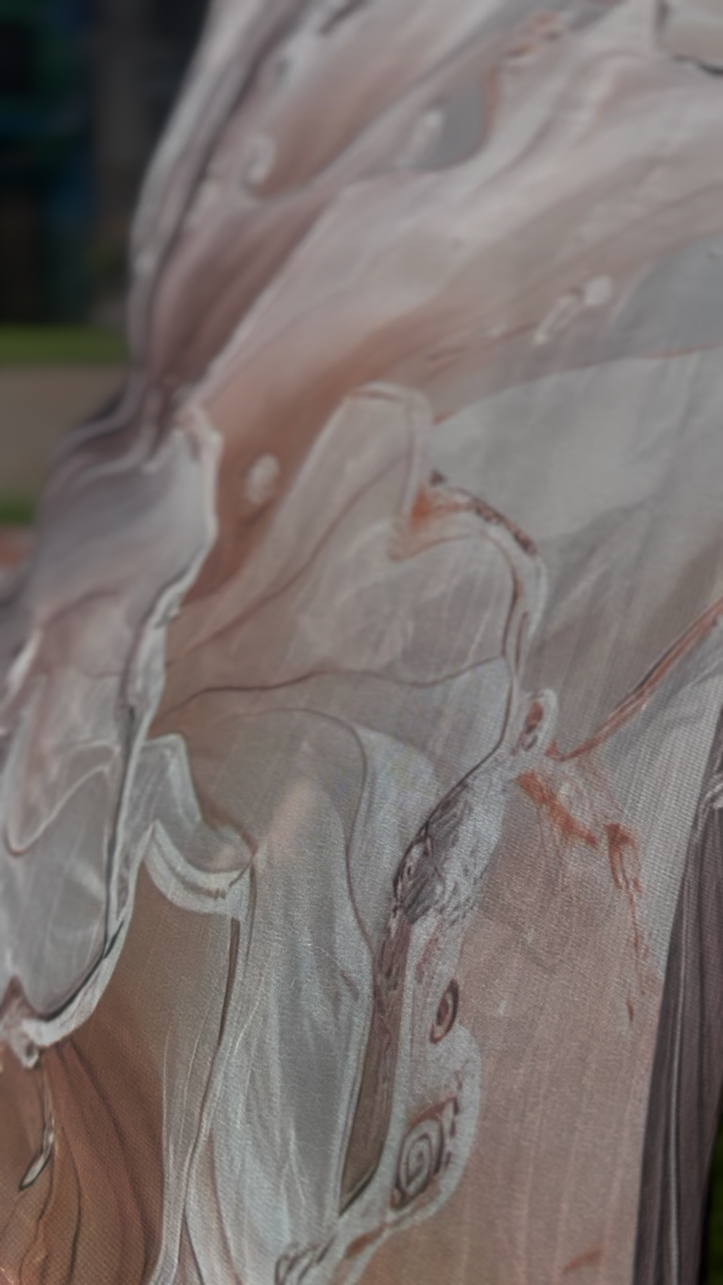 Chiffon dress with lining