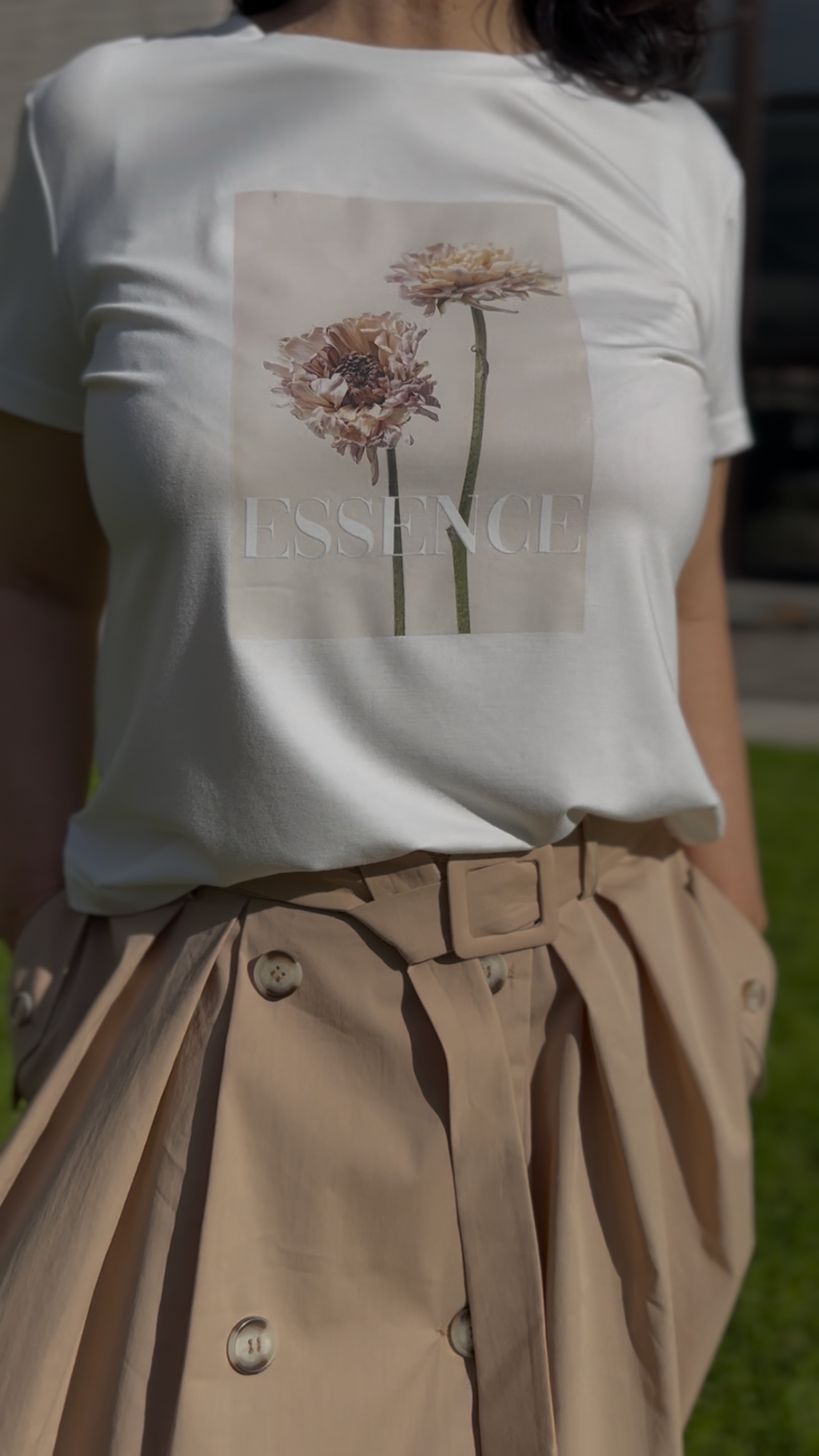 Two-piece set: skirt + t-shirt