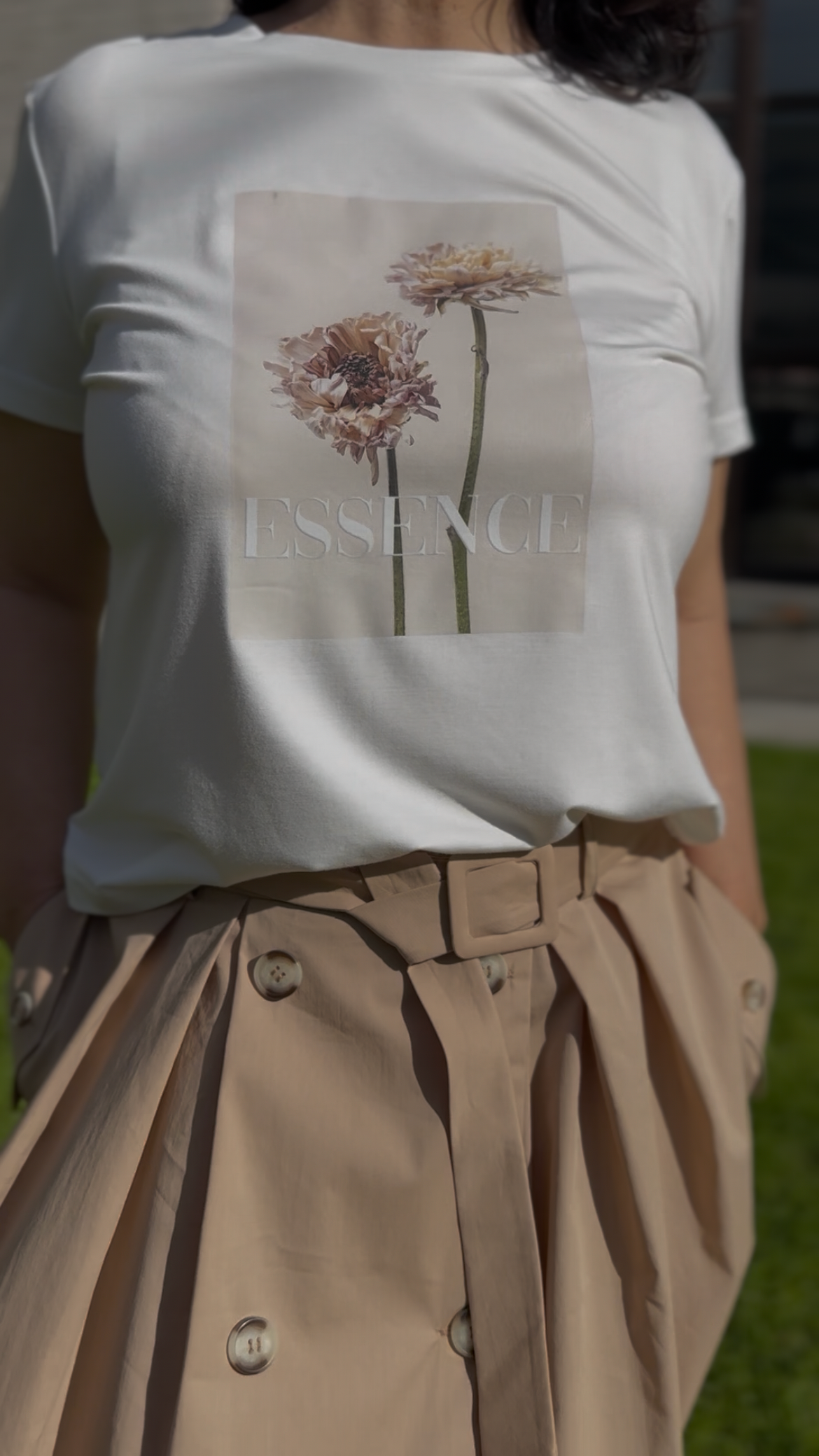 Two-piece set: skirt + t-shirt