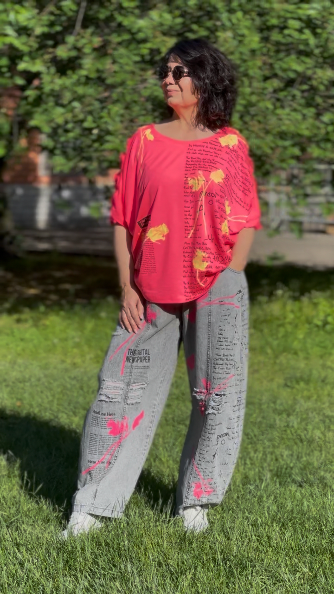 Outfit: baggy jeans + oversized t-shirt